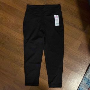 popfit jane black cropped legging large